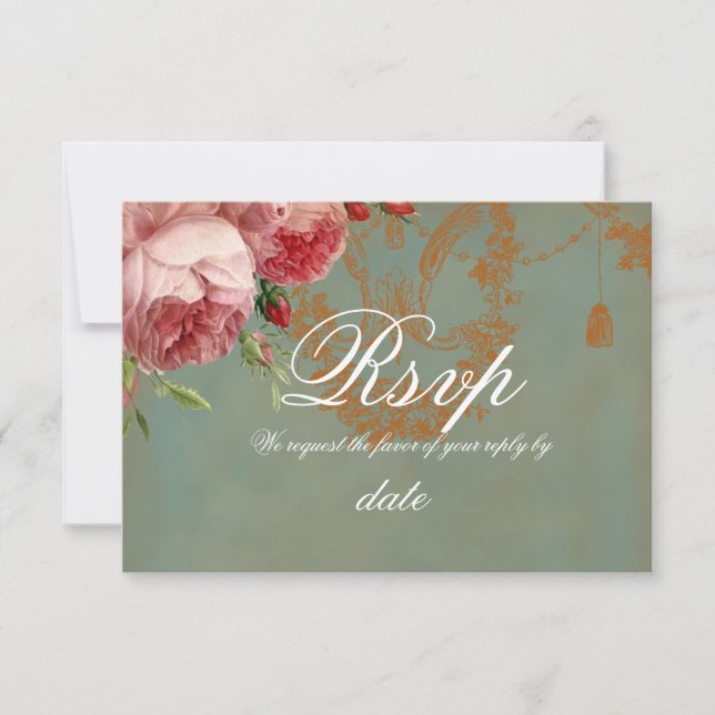 Invitation Blenheim Rose RSVP (Devant)