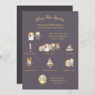 Invitation Bless This Union - Jote Mariage Invitation/Program
