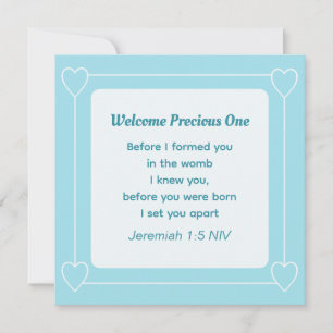 Invitation Bleu clair et doux Baby shower