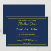 Bleu et jaune Mariage