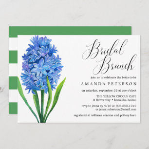 Invitation Bleu Fleur tendance Hydrangea mariage Brunch nupti