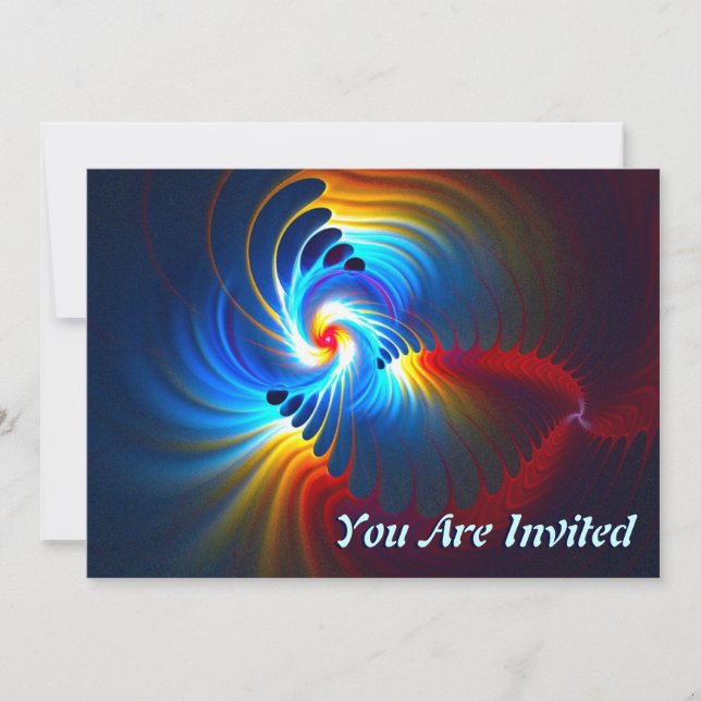 Invitation Bleu gravitationnel (Devant)