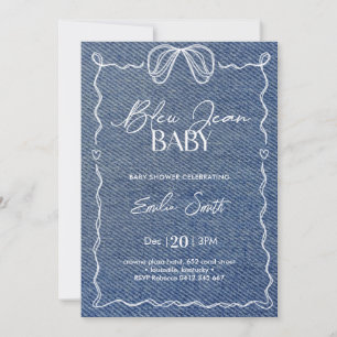 Invitation Bleu Jean Baby Denim Douche