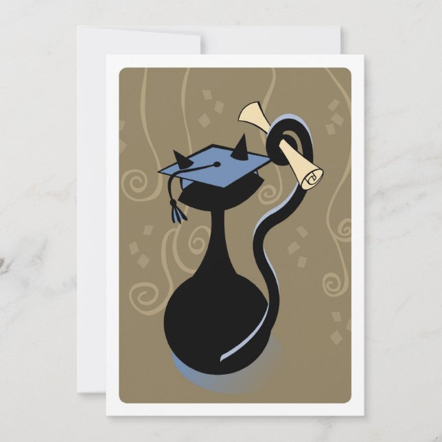 Invitation bleu Kitty (Devant)
