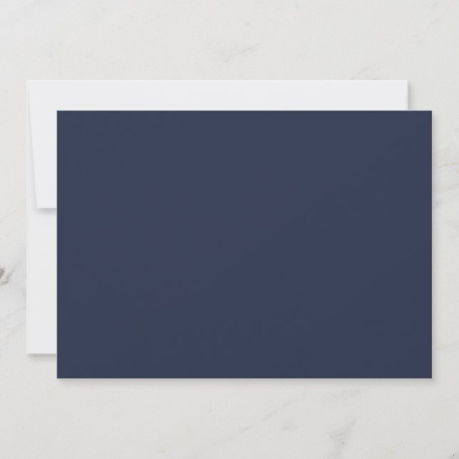 Invitation Bleu marine (Devant)