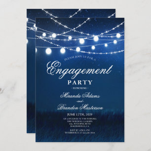 Invitation Bleu Night and Silver Lights