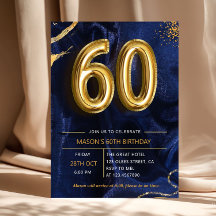 Bleu Nuit Pailleté Or 60e Anniversaire