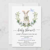 Bleu pittoresque Garys Little Bunny Baby shower