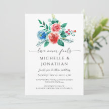 Bleu rose clair Floral Mariage chrétien Bible