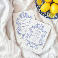 Bleu royal | Vintage Baroque Frame Mariage