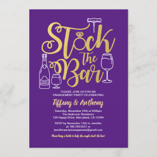 Invitation Bleu Stock de la barre d'invitation