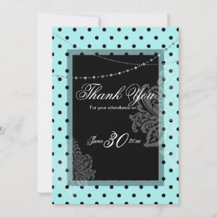 Invitation bleue et noire