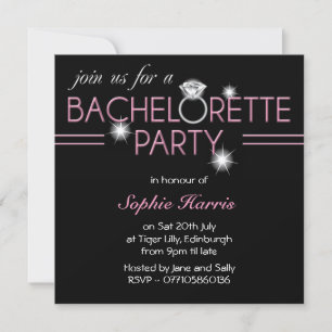 Invitation Bling Ring Pink