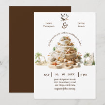 Bliss tropicaux | Gâteau de mariage personnalisé s