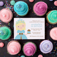 Blonde Cupcake Princesse Anniversaire