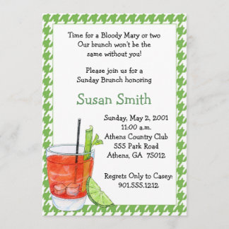 Invitation Bloody Mary Brunch