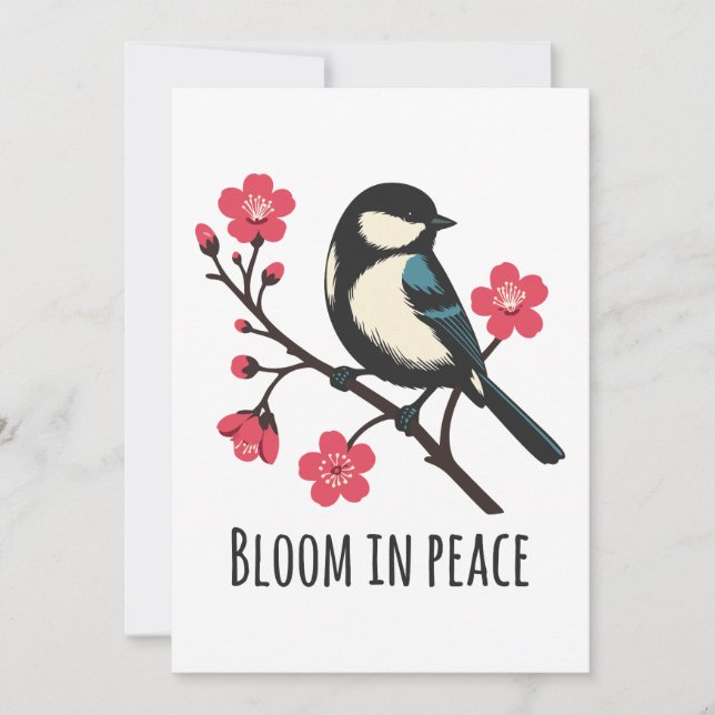 Invitation Bloom en paix (Devant)