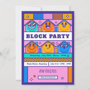 Invitation Bloquer les maisons du parti
