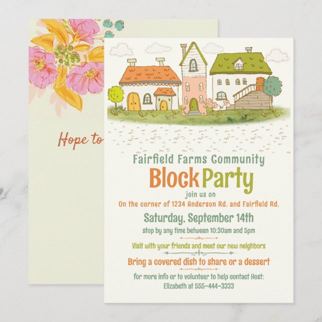 Invitation Bloquer l'invitation de la partie (Devant / Derrière)