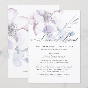 Invitation Blossom Love est Patient Drive via la Fête des mar