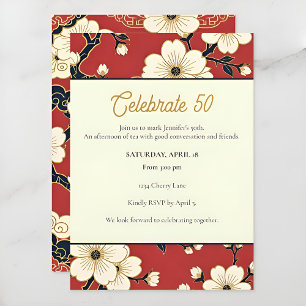 Invitation Blossom Nouveau Élégant Fleurs sur mesure