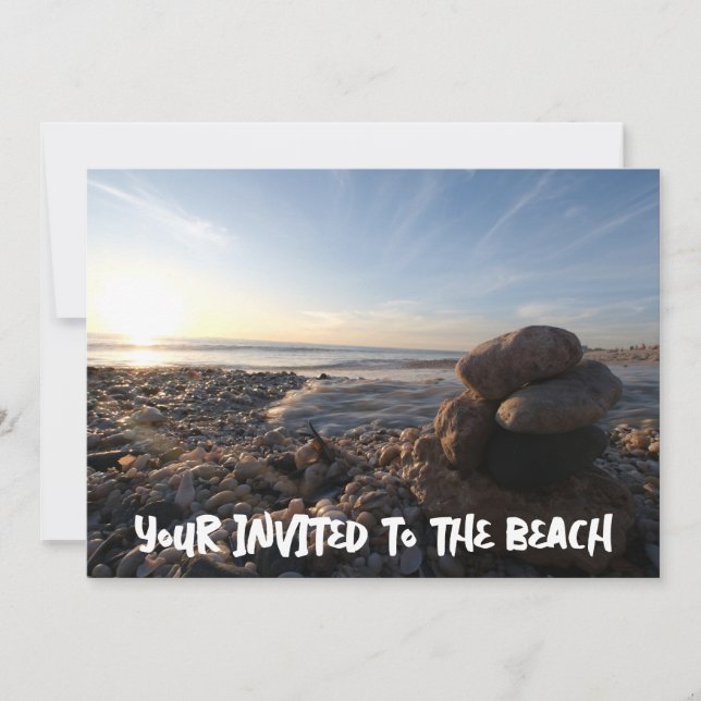 Invitation Blouberg Beach Ocean Motion Pied Rocks (Devant)
