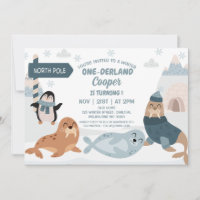 Blue Arctic Animaux Hiver Onederland 1er anniversa