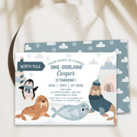Blue Arctic Animaux Hiver Onederland 1er anniversa
