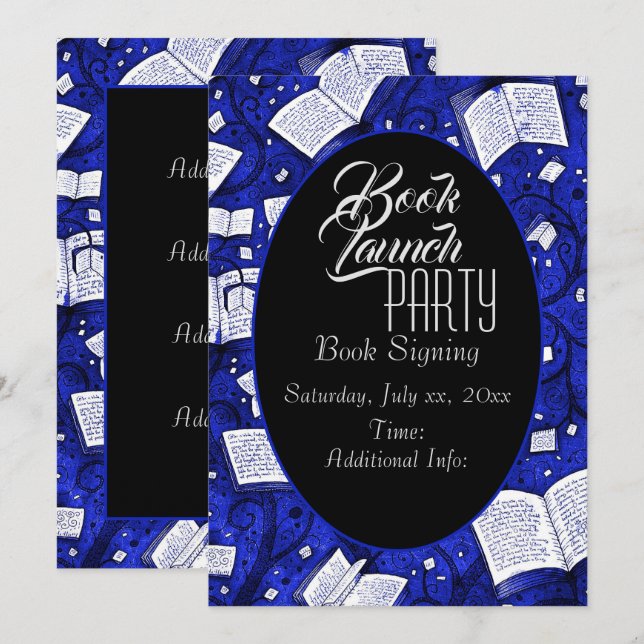 Invitation Blue Book Launch Party (Devant / Derrière)
