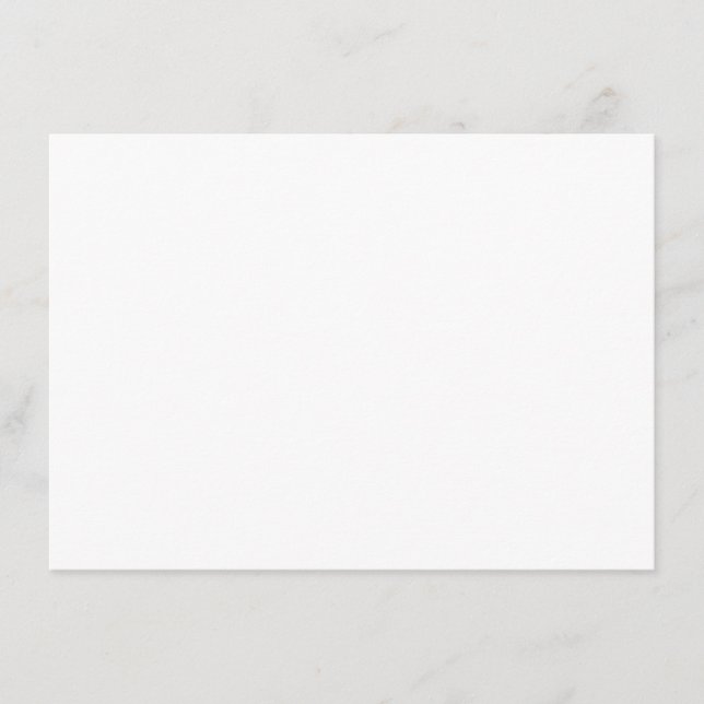 Invitation Blue Botanical Modern Wedding Thank You Card (Devant)