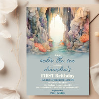 Blue Boys Under the Sea Créatures 1er anniversaire