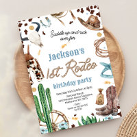 Blue Brown Western Premier Rodéo 1er Anniversaire
