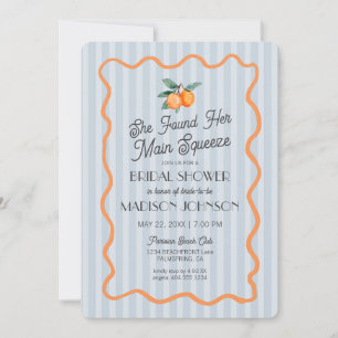 Invitation Blue Cutie Pastel Main Squeeze Thème Fête des mari