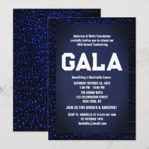 Blue Formal Corporate Gala Fête de bal