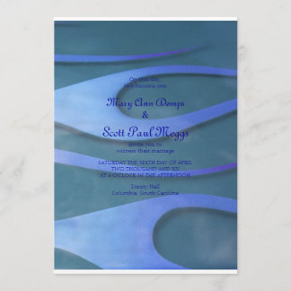 Invitation Blue Hodrod Flames