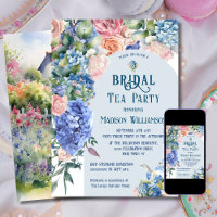 Blue Hydrangea Bride Tea Party