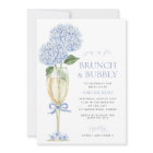 Blue Hydrangea Brunch et Bubbly Serif Champagne