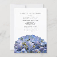 Blue Hydrangea Jack et Jill Wedding shower