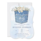 Blue Jeans Baby shower Denim Pays Floral