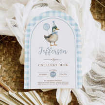 Blue One Lucky Duck Balloon 1er Anniversaire Arch