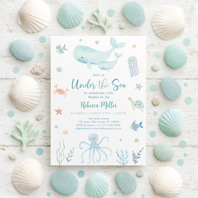 Invitation Blue Pastel Oneder mer Anniversaire (Créateur téléchargé)
