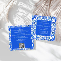 Blue Talavera tuiles espagnoles tout en un mariage