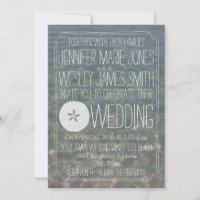 Blue Water + Sand Dollar Moderne Plage Mariage