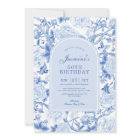 Blue White Chinoiserie Floral Garden 50e anniversa