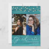 Blue Wood 2 Photo Handwritin Typographie Graduatio