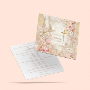 Invitation Blush Céleste et Or Quince, sur mesure