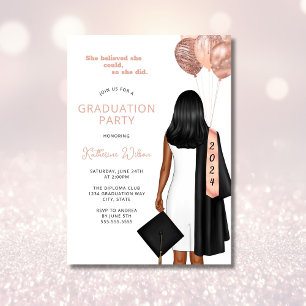 Invitation Blush Elle Croyait Qu'Elle Pourrait Faire La Fête 