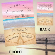 Blush Pink Beach Wedding 2 Coeurs Mariage de sable