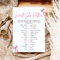 Blush Pink Bow Voudrait-Elle Plutôt Fête des marié