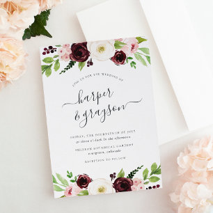 Invitation Blush Romance